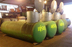 Fl&uuml;ssiggastank gr&uuml;n